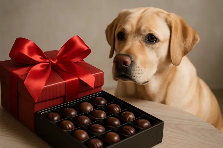 Veiligheid voor huisdieren bij het ontvangen van chocolade